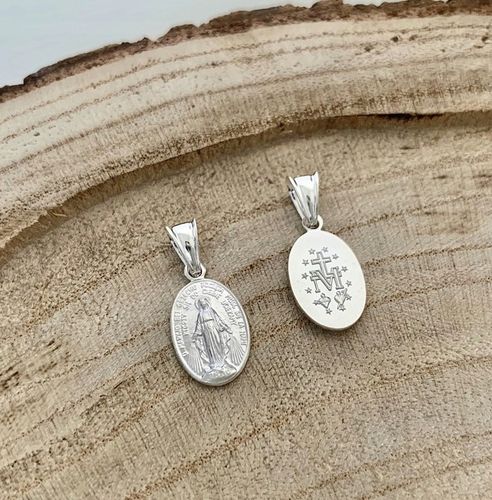 Łańcuszek srebrny pancerka 925 45cm z CUDOWNY medalik na Komunię na Chrzest na Arena.pl