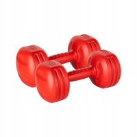 Hantelki bitumiczne hantle 2x3kg zestaw hantli do ćwiczeń REBEL