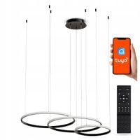 Lampa Sufitowa LED Wisząca Plafon TUYA Aplikacja Na Telefon + Pilot 142W