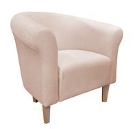 Fotel Milo Mikrofaza 1 jasny beż nogi 15 buk