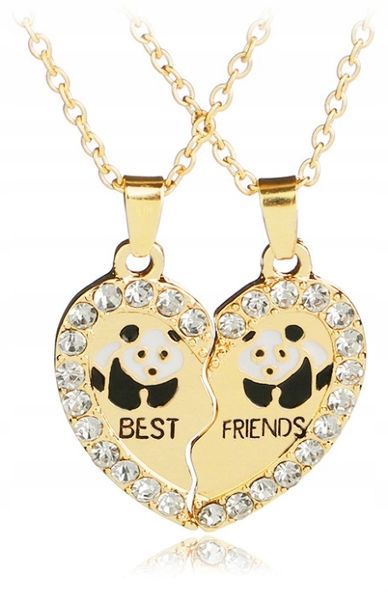 ŁAŃCUSZKI DLA PRZYJACIÓŁEK BFF PRZYJACIÓŁKI PANDA zdjęcie 1