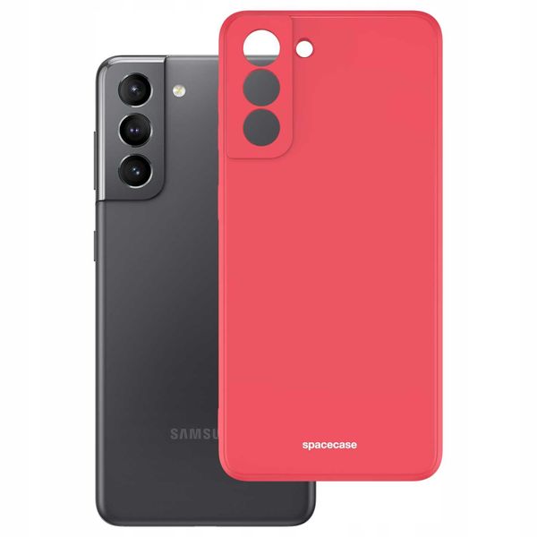 Spacecase Silicone Case Galaxy S21 Red zdjęcie 2