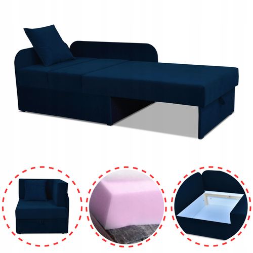 Narożnik dziecięcy Denis rozkładany pojemnik łóżko dla dzieci materac kubuś na Arena.pl