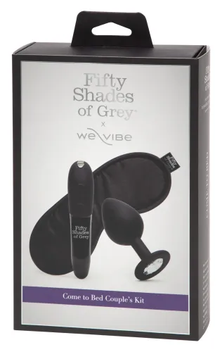 fifty shades of grey zestaw 3w1 mini wibrator, korek z kryształem, opaska na Arena.pl