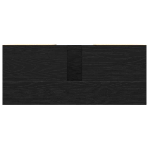 Szafka umywalkowa z szufladą z półką Czarny dąb 80 x 33 x 60 cm na Arena.pl