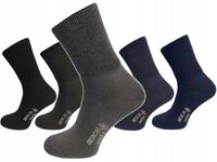 5-par: Skarpetki bezuciskowe MEDICAL zdrowotne medyczne bawełniane r. 41-43