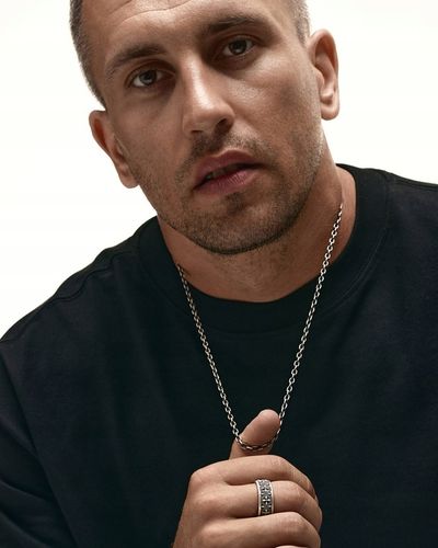 ŁAŃCUSZEK SREBRNY MĘSKI 925 NASZYJNIK - splot KOTWICZNY 55 na Arena.pl