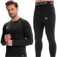BIELIZNA TERMOAKTYWNA MĘSKA ODZIEŻ TERMICZNA KOMPLET ZESTAW NA NARTY
