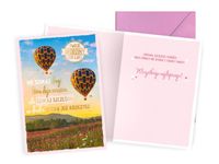 Karnet / Kartka "Twoje urodziny, Sto Lat! (latające balony)", PR-526