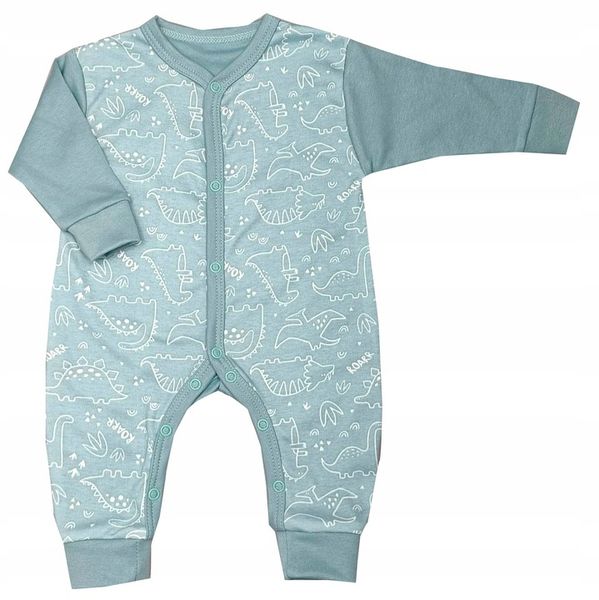 Rampers PAJAC bawełniany pajacyk bez stopek niemowlęcy 56 śpioszki zdjęcie 1