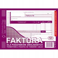 FAKTURA DLA POD. ZWOL. Z POD. A5 POZIOMA 203-3E