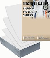 Ulotki A4 reklamowe firmowe 1000szt dużo różnych wzorów FIZJOTERAPEUTA
