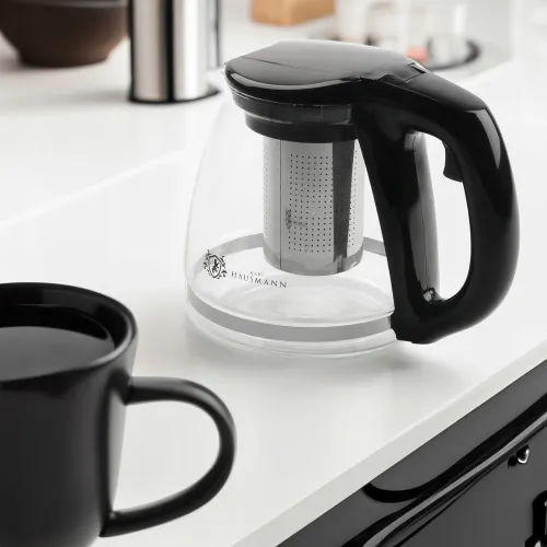 DZBANEK SZKLANY Z STALOWYM ZAPARZACZEM ZAPARZACZ DO HERBATY ZIÓŁ 1100 ML na Arena.pl