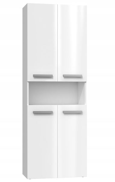 SZAFKA ŁAZIENKOWA NEL DK 2K 60CM - BIEL POŁYSK zdjęcie 1