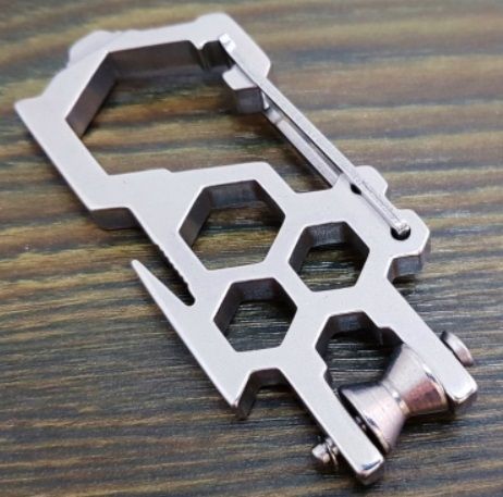 Multitool karabińczyk Stalowy EDC SURVIVAL brelok na Arena.pl