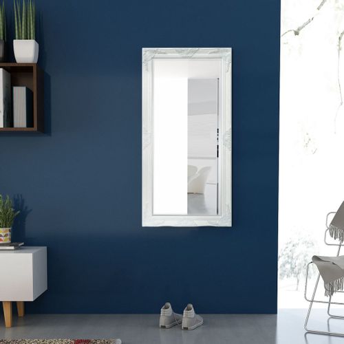 Lustro Ścienne W Stylu Barokowym, 120X60 Cm, Białe na Arena.pl