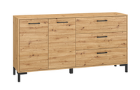 Komoda 2- Drzwiowa z Szufladami 2D3SZ 159 cm Dąb Artisan NIVA ML