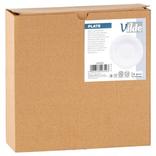 6x Talerz OBIADOWY duży głęboki na zupę dania biały zestaw talerzy na Arena.pl