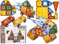 KLOCKI MAGNETYCZNE KLOCKI KONSTRUKCYJNE PANELE 100 EL