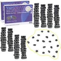 Kamienie Magnetyczne 80 sztuk Szachy Gra Strategiczna Magnetyczna Planszowa