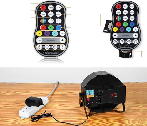 Lampy LED Disco RGB ZQ01104 oświetlenie dyskotekowe 7 trybów zestaw 4 szt. na Arena.pl