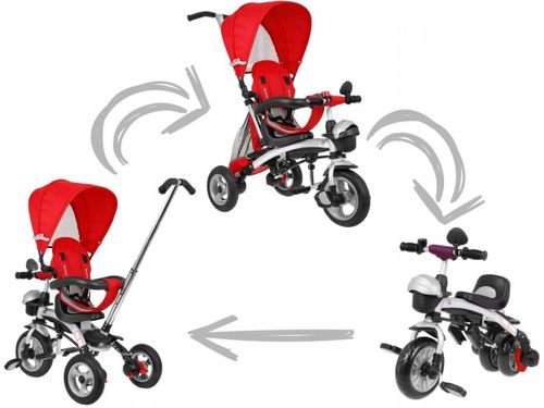 2w1 rowerek + rower biegowy pompowane koła na Arena.pl