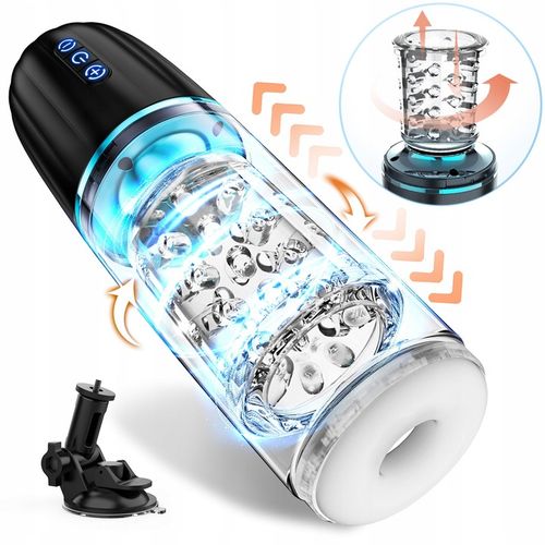 Automatyczny masturbator męski z 7 ruchami pchającymi i obrotowymi na Arena.pl