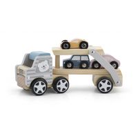 Drewniana laweta z samochodzikami Viga Toys Pol