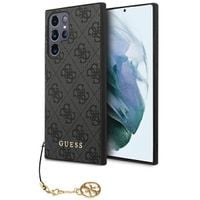 Guess GUHCS23LGF4GGR S23 Ultra S918 szary/grey hardcase 4G Charms Collectio