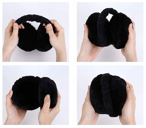 NAUSZNIKI ZIMOWE JESIENNE NA USZY CIEPŁE FUTERKO PLUSZOWE REGULOWANE na Arena.pl