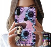ETUI DO HUAWEI P SMART 2019 - KOBIETA W SŁONECZNIKACH, KOBIECE WZORY