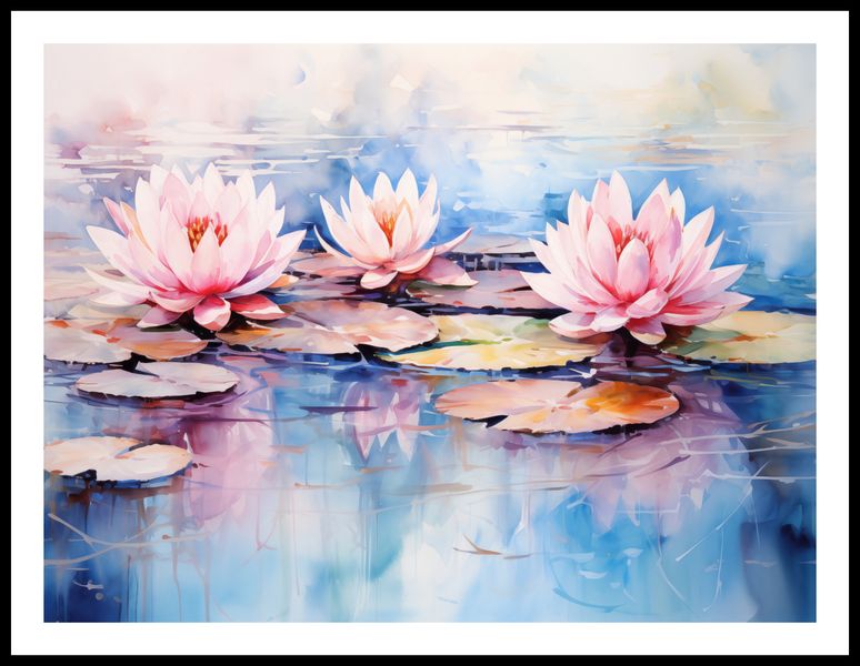 Plakat 80x60cm Spokojne Odbicia zdjęcie 3