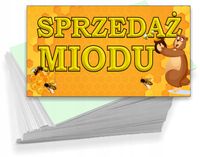 Wizytówki firmowe reklamowe 100 szt różne wzory SPRZEDAŻ MIODU