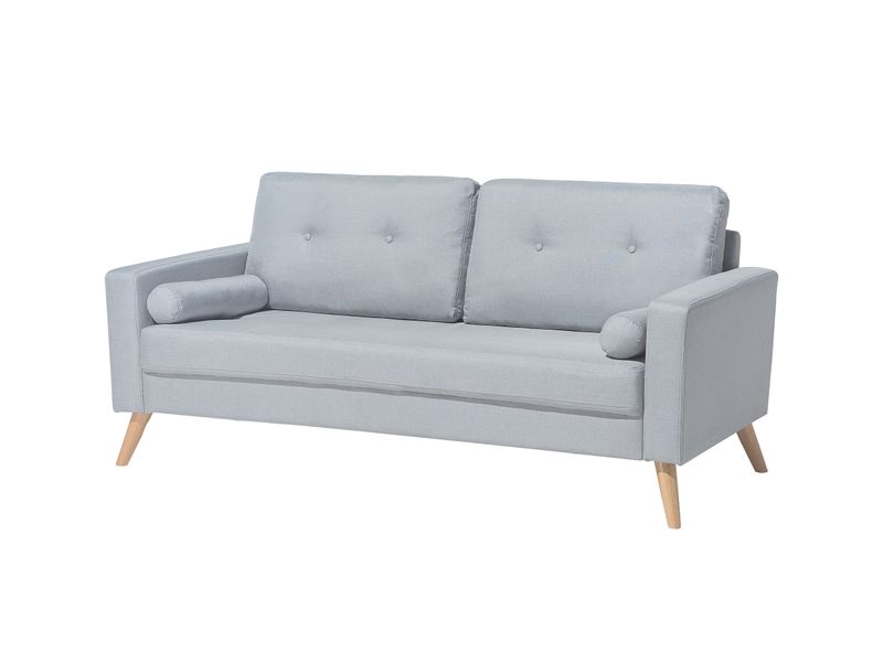 Sofa 2-osobowa jasnoszara KALMAR zdjęcie 3