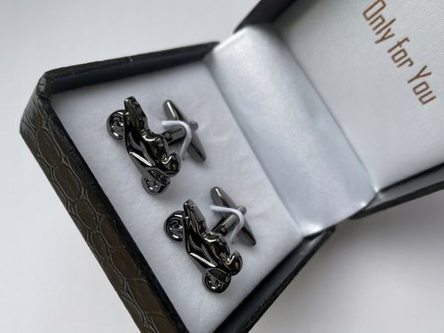 Spinki do mankietów EXC Motocykl Motor Szybki Ścigacz Race kol Grafit Tytan na Arena.pl