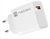 ŁADOWARKA SIECIOWA NATEC RIBERA 1X USB-A 18W