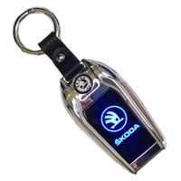 Stylowy cyfrowy brelok SKODA z wbudowaną zapalniczką żarową.