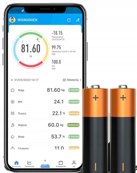 WAGA ANALITYCZNA ŁAZIENKOWA SLIM 180KG SMART + 31w1 ANDROID iOS PRECYZYJNA zdjęcie 13