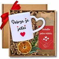 ZESTAW NA WALENTYNKI DOBRZE ŻE JESTEŚ prezent dla dziewczyny żony kobiety