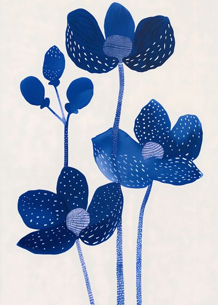 Plakat 50x70cm Nocne Kwiaty zdjęcie 1