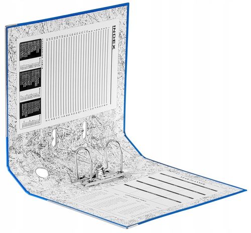 Segregator Niebieski z szyną A4 - 75 mm 10 sztuk na Arena.pl