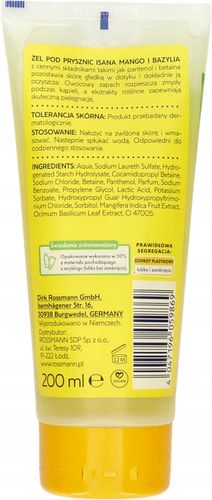 ISANA ŻEL POD PRYSZNIC BAZYLIAMANGO 200 ML na Arena.pl