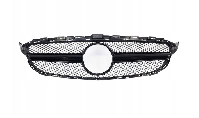 GRILL MERCEDES W205 C63 LOOK AMG BLACK 14-18 zdjęcie 2