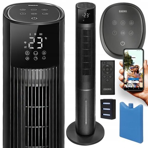 Klimator wodny klimatyzer 6w1 wentylator kolumnowy JONIZACJA WiFi + Aroma na Arena.pl