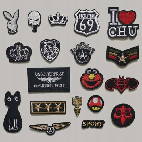 APLIKACJA TERMO naprasowanki naszywki aplikacje ZESTAW 20 naszywek na Arena.pl