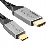 Kabel USB-C 3.1 HDMI Spacetronik KCH-SPA030 3m Przewód 4K 60Hz Przejściówka