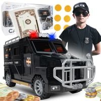 Sejf Skarbonka Auto Policja na Monety i Banknoty PIN
