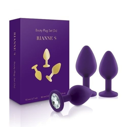 rianne s - booty plug set 3x purple na Arena.pl