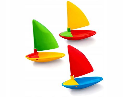 Zestaw 3 Żaglówek Marioinex Zabawka Wodna do Kąpieli i Basenu na Arena.pl