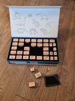 The Purple Cow : Zestaw drewnianych stempelków Dinozaury